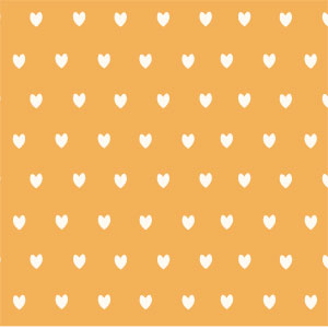 Yellow and White Hearts Wii (Includes 1 Controller) Skin